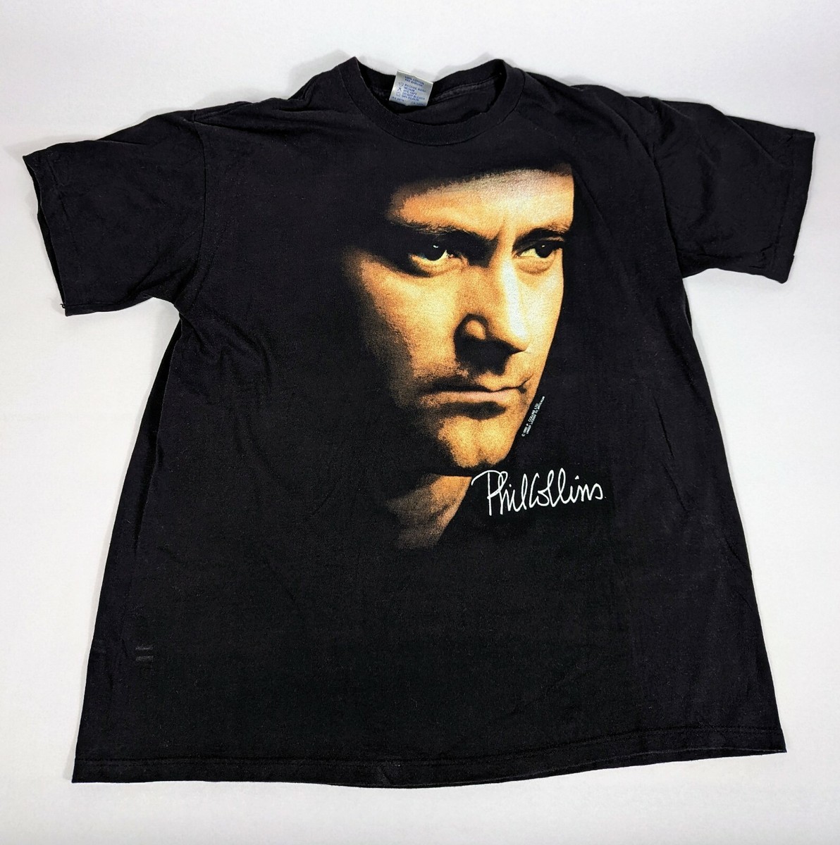 希少品Phil Collins ドラムTシャツ XLサイズ Vintage 1990 Phil Collins But Seriously World Tour Black T Shirt