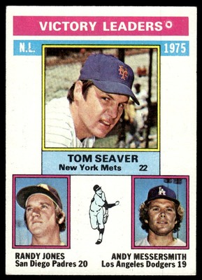 1976 Topps Tom Seaver/Randy Jones/Andy Messersmith New York Mets/San ...