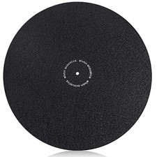 Turntable Slipmat Wool Mat Anti Vibration Record Platter Mat, 12 Inch Phonograph