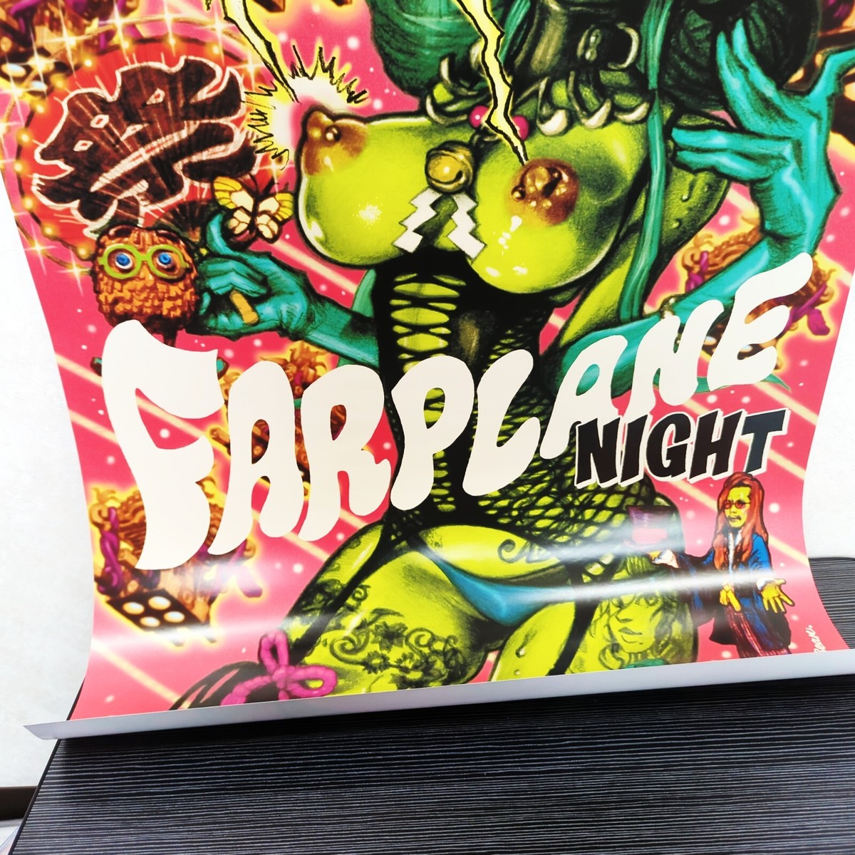 ロッキンジェリービーン FARPLANE NIGHT ポスター 国内正規品 フレーム付 ロッキンジェリービーン EROSTIKA FARPLANE NIGHT