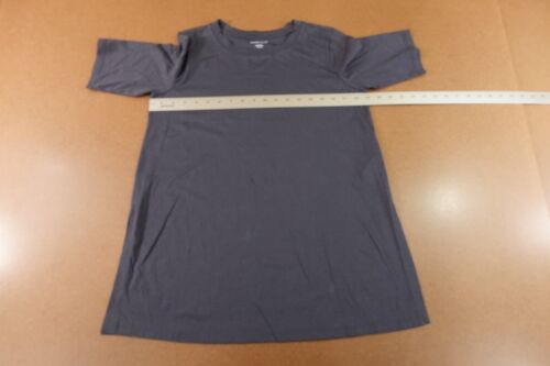 Eileen Fisher Womens Size XXS Ocean Gray Short Sleeve Crew Neck Tunic Tee NWT - Picture 6 of 9
