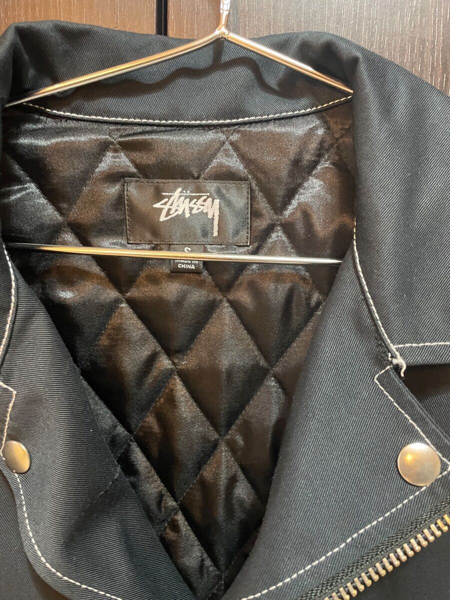 Stüssy Twill Moto Zip Jacket | eBay Stüssy Twill Moto Zip Jacket | eBay