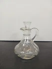 Vintage Cruet With Stopper Clear Glass Anchor Hocking ? See Pictures About 5"