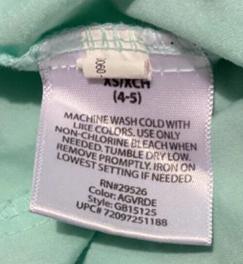 Camisa de vestir de manga larga verde liso George XS 4-5 para niños Foto 3 de 4