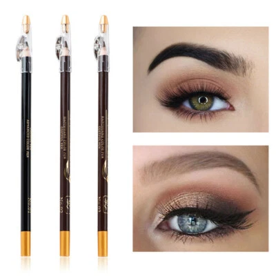 CRAYON A SOURCILS NOIR - BRUN - BRUN FONCE AVEC TAILLE CRAYON 18 CM - Photo 1/3