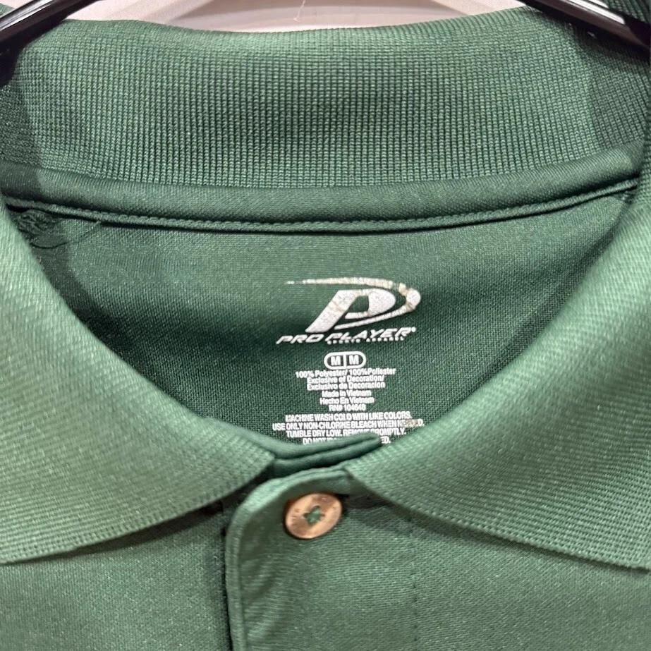 Camisa polo masculina Pro Player Spartans verde cinza logotipo da equipe atlética M - Imagem 3 de 4