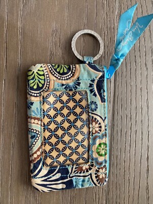 Vera Bradley Retired Pattern Keyring ID Coin Purse