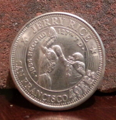 1994-1995 SAN FRANCISCO 49ERS LIMITED EDITION COIN CHASE JERRY