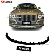 Glossy Black Front Bumper Lip Splitter Bodykit For Bentley Flying Spur 2020-2024