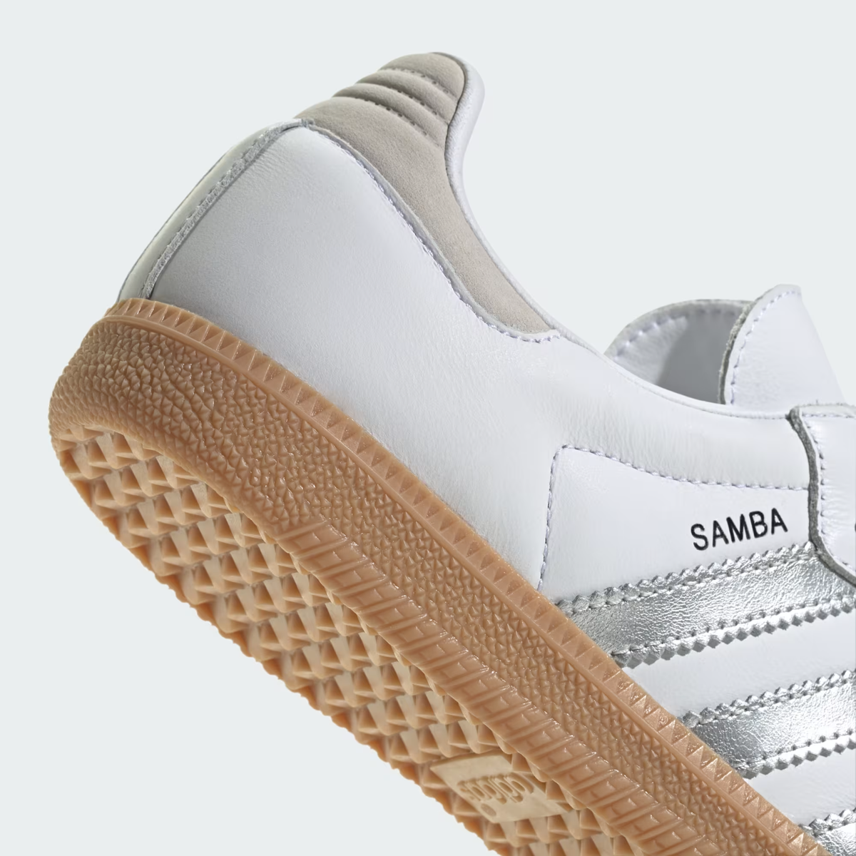 JI2725 adidas Originals Samba OG Cloud White Silver Metallic Grey