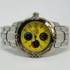 FESTINA 8806 Stainless Steel Case Quartz Men's Watch Sz. 7 1/2" New Battery