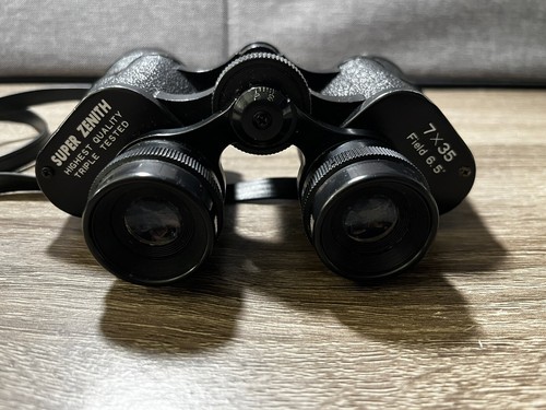 BINOCOLO VINTAGE SUPER ZENITH ALTA QUALITÀ 7x35 CAMPO 6,5° Made In Japan - Foto 5 di 13