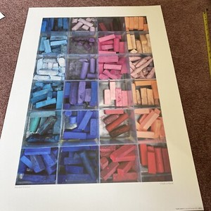 Chalk A Block Poster By Macduff Everton 29 1/2 X 27 1/2”. New