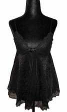 Women  s Small Sleep Wear Black Teddy Lingerie