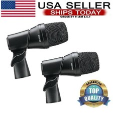 Drum Mic Set Kit 2 Mics For Snare Tom Floor Tom Rack Toms Cajon Bongos Congas