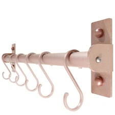 Kitchen Utensil Holder Hanger Pot and Pan Rack Wall Mounted Kitchen Rail with...