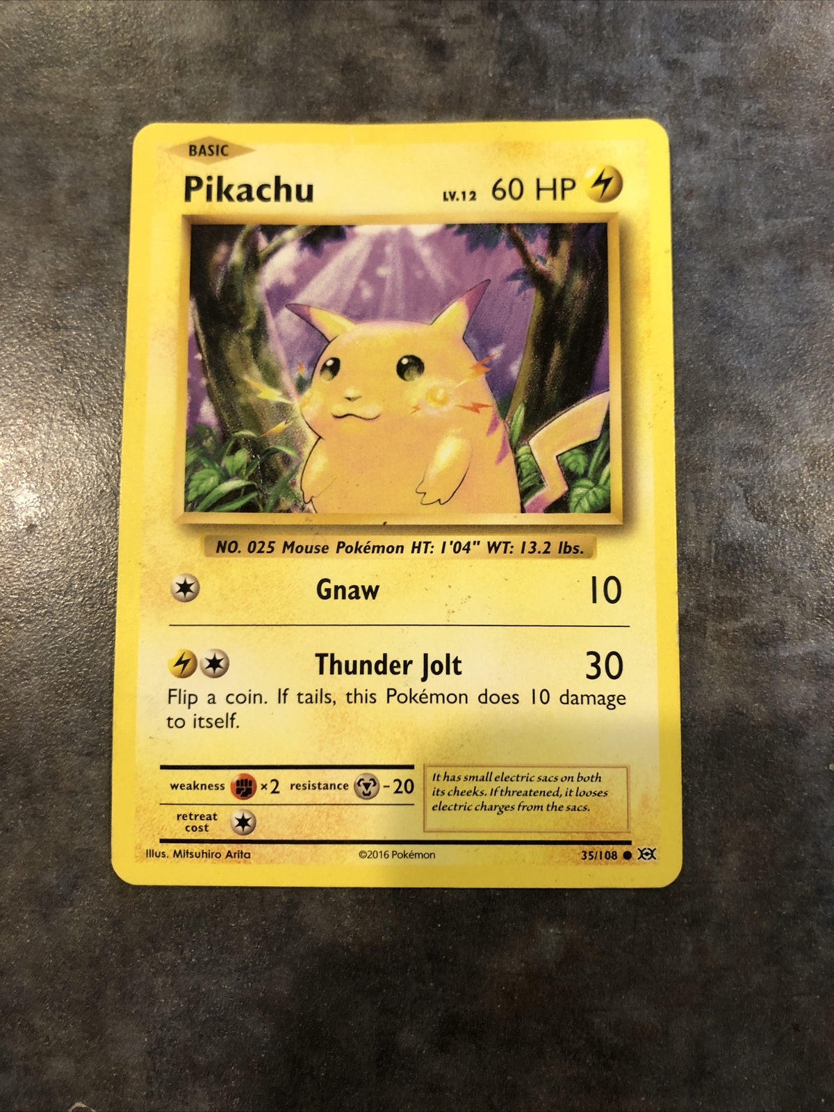 Pokemon Card- 2016- Pikachu- 35/108 | eBay