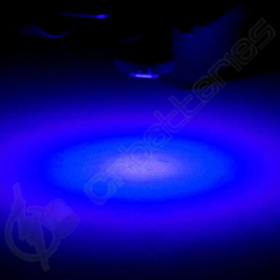 6x Pure Blue T4/T4.2 Neo Wedge 1-SMD LED Center Console HVAC Climate Light Bulbs - Image 4 of 4