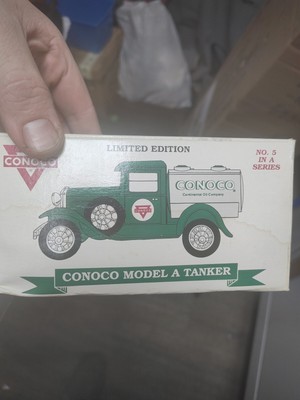  Conoco Continental Oil Company 1929 Green Ford Model A Tanker DieCast Coin Bank