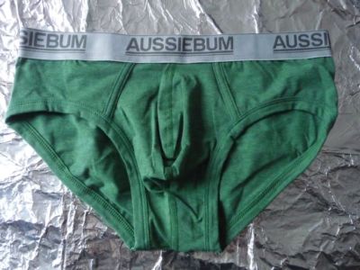 Underwear Aussiebum Slip Grün Melange Cotton Touch Grösse M - DER HINGUCKER 
