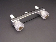 Mobile Home RV Shower Faucet. 2 Valve. Chrome. 8" on center valves