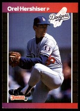 Orel Hershiser 1989 Donruss #197 Dodgers MLB READ FREE SHIPPING AutographDen