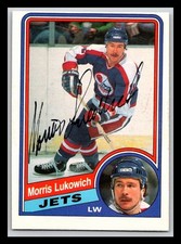 1984-85 O-Pee-Chee #340 Morris Lukowich Autographed IN PERSON