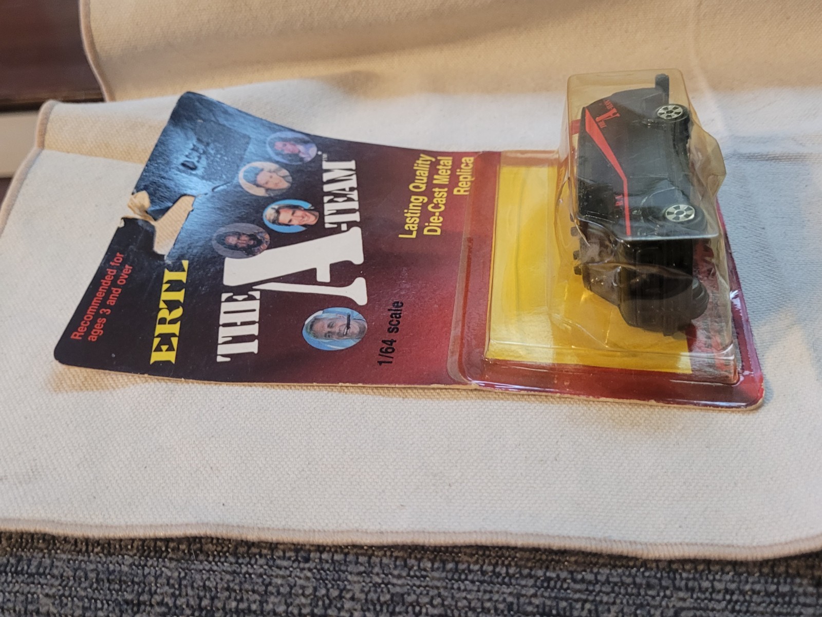 Vintage 1983 ERTL The "A-TEAM"  1983 GMC Van, Black, #1823, 1/64 Carded New thumbnail 7
