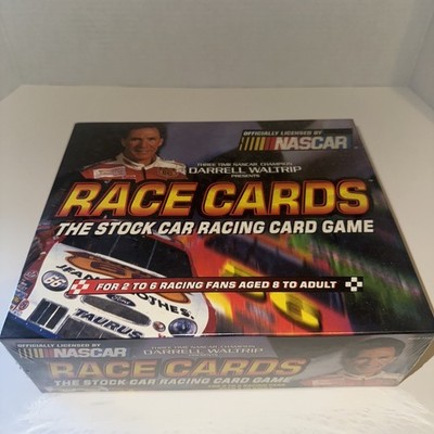 Vintage New Sealed Race Cards Darrell Waltrip Stock Car Racing Card Game NASCAR 