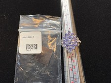 JTV Tanzanite Cluster S/S Ring NWT - 7