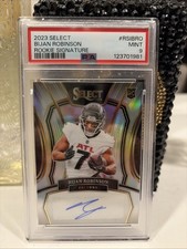 2023 Panini Select - Rookie Signatures Bijan Robinson #RSI-4 Silver Prizm /199