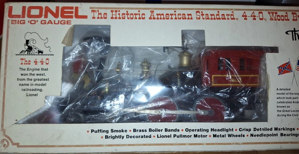 Lionel 6-8701 Vintage BIG W&A.R.R. The General Locomotive & Tender- NEW in BOX - Image 4 of 4