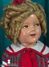 Antique 1930s Composition 25 Shirley Temple Doll by Ideal Company Flirty Eyes