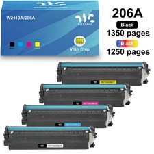 With Chip 206A Toner For HP Color LaserJet Pro MFP M283fdw M283Cdw M282 M255dw
