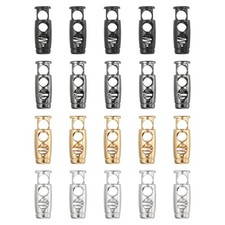 20PCS Metal Cord Locks for Drawstrings Spring Cord Lock Stopper 4 Color