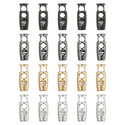 20PCS Metal Cord Locks for Drawstrings Spring Cord Lock Stopper 4 Color