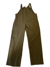 New NWOT Olive Army Green Knot Tie Overalls Large 8 10