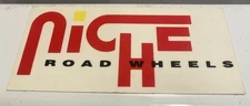 5” VTG Original Niche Road Wheels Vinyl Decal Car Window  Laptop Mirror Bike