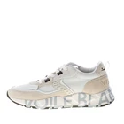 VOILE BLANCHE men shoes Club01 sneaker White perforated napa leather with beige