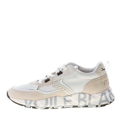 VOILE BLANCHE men's shoes Sneaker Club01 tassel perforated white suede beige