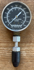 Vintage Compression Tester Gauge 0-300 Psi Made In Usa Automotive