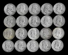 Franklin Half Dollar Roll (20 Coins)  90% Silver (1948-63) Lot A63