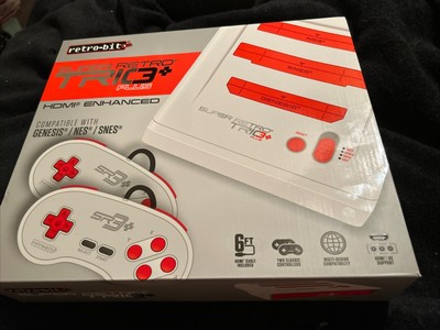 Retro-Bit Super RetroTrio+ Plus HD Console 720p for SNES/NES Games