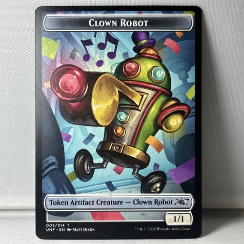 Clown Robot Token Artifact Creature (003) Unfinity UNF MTG Magic The Gathering