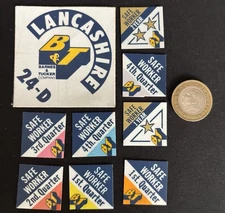 Vintage Mining Decals Barnes & Tucker Co Lot Of 9