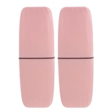 2 PCS Toothbrush Travel Case Containers Multifunctional Holder Portable Cover