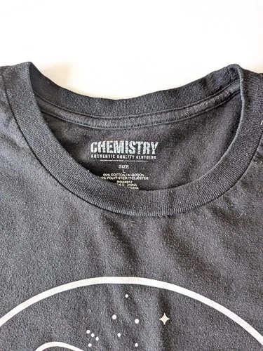 Camiseta Para Hombre Grande CHEMISTRY NASA Vintage Manga Larga Espacio con Banderas Foto 3 de 4