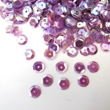 Sequins Amethyst Iris 8mm Round Cup 400 / 4000 25 Off pieces Loose