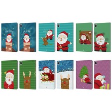 HEAD CASE SANTAS MISADVENTURES LEATHER BOOK CASE FOR APPLE iPAD AND APPLE PENCIL