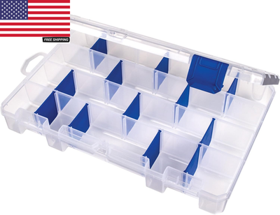 #ad Outdoors 4007 Tuff Tainer Fishing Tackle Box with Zerust Anti Rust Dividers In $10.61